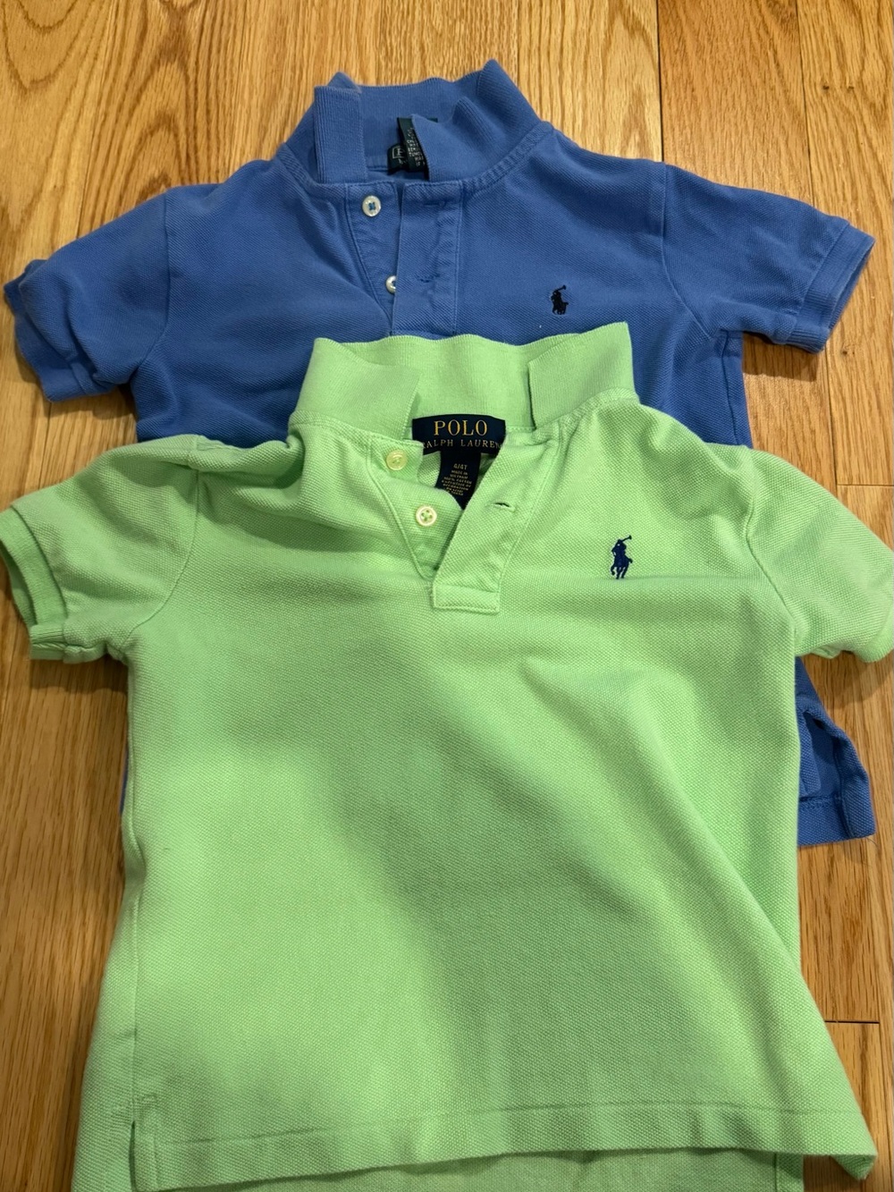 Polo by Ralph Lauren Kids' Green and Blue Polo Shirt Set 4T 2 polos